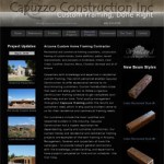 A Website theme / design custom built for Capuzzo Construction