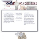 WDSNJ website design, for a messenger company
