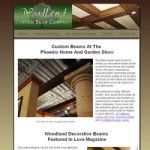 Website Designed for a custom wood box beam business