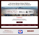 AZ Wordpress website designed for a business broker in phoenix who needed a custom website for his business that was affordable and mobile friendly