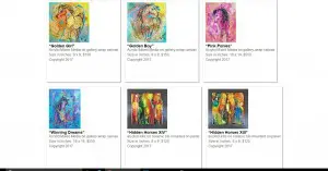 Website designed for artist porfolio