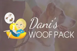 logo for gilbert dog sitter, dani's wolf pack
