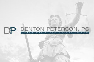 logo for law firm, denton peterson