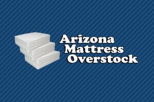 logo for mattress overstock, mattress store