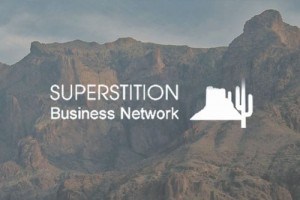 logo for business network, superstition business network