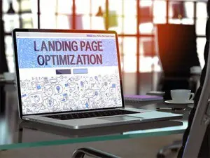 landing page account managing