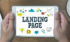 landing page modern web design