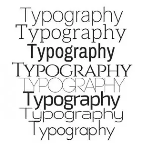 typography style modern web design