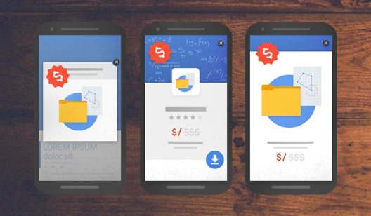 Google identified intrusive mobile (interstitials) ad types